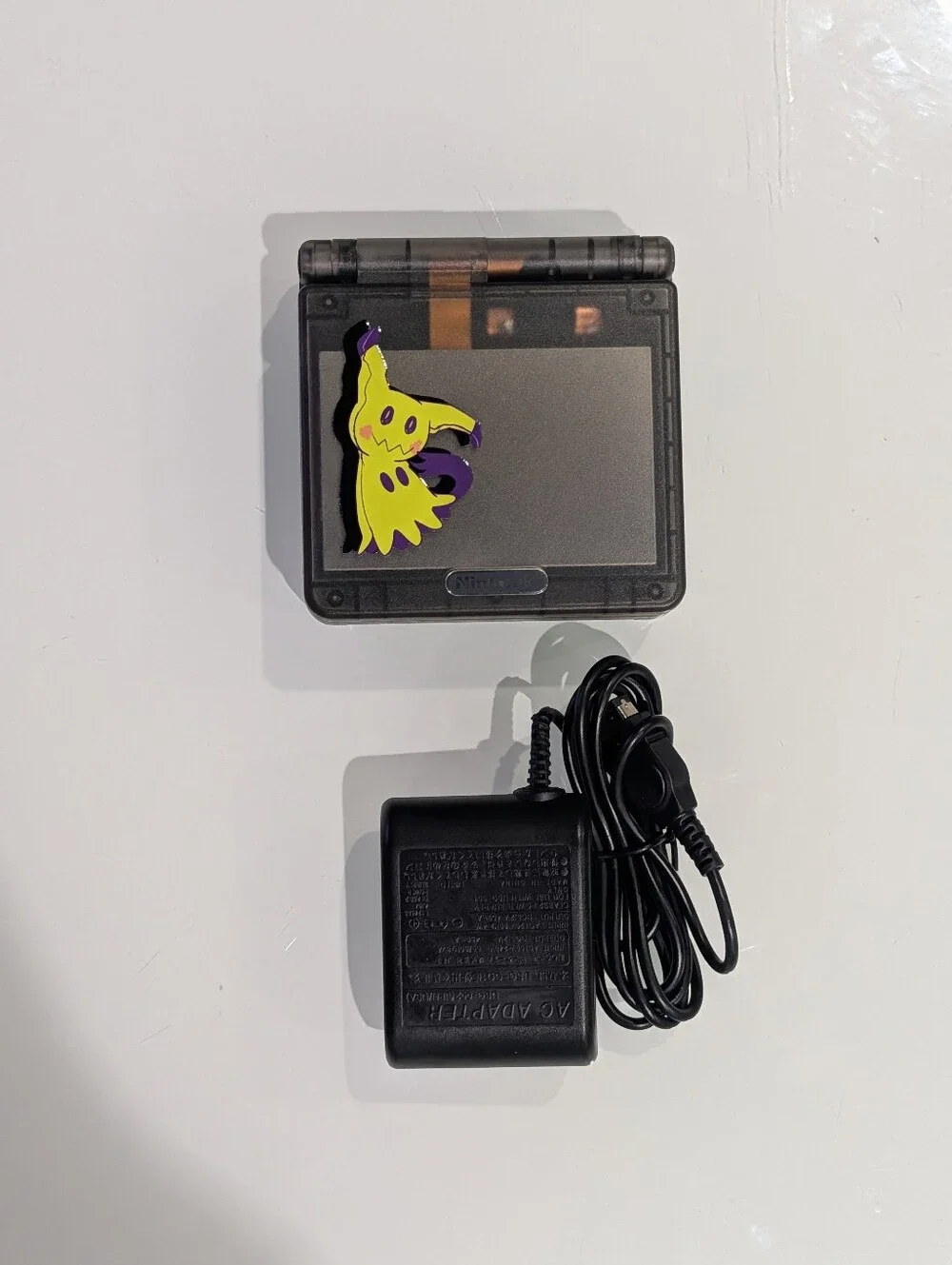 Mimikyu Clear Black Nintendo Game Boy Advance SP GBA SP with v5 IPS Screen